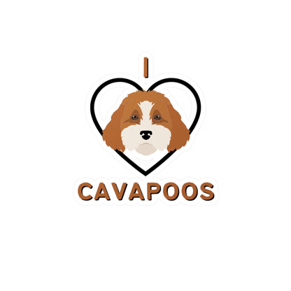 "I Love Cavapoos" Vinyl Decals - Weave Got Gifts - Unique Gifts You Won’t Find Anywhere Else!