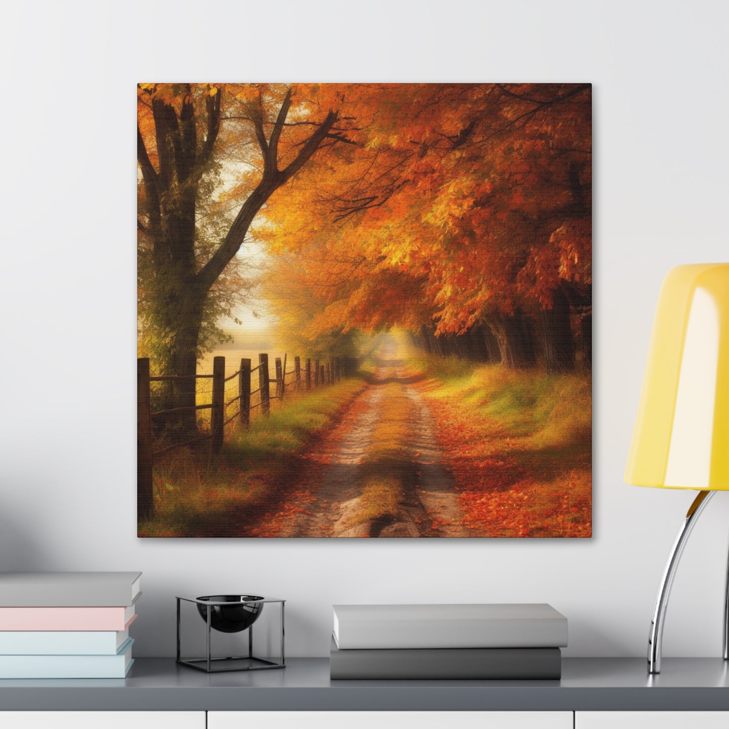 "Autumn Farm Road Journey" Wall Art - Weave Got Gifts - Unique Gifts You Won’t Find Anywhere Else!