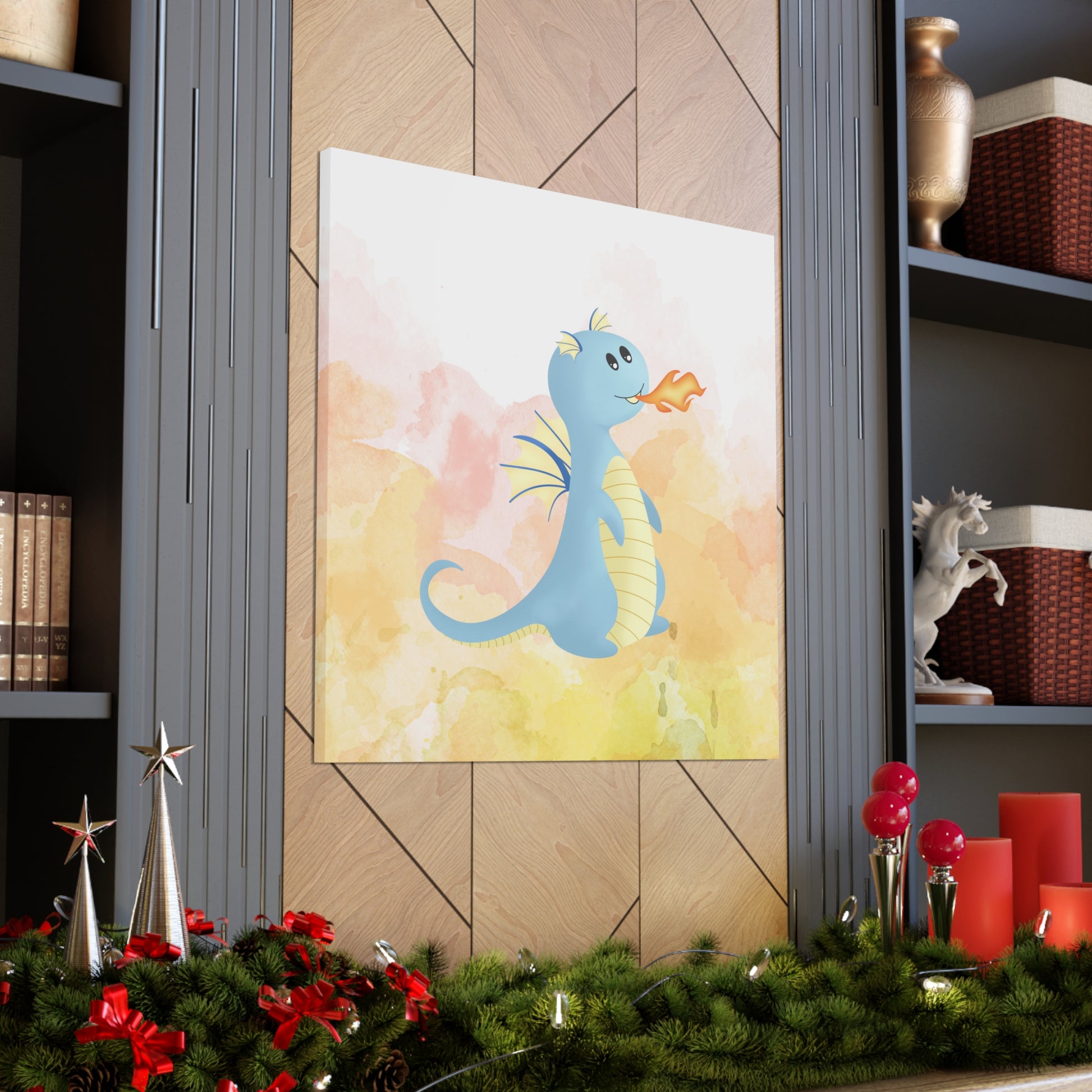 "Fire Dragon" Kids Wall Art - Weave Got Gifts - Unique Gifts You Won’t Find Anywhere Else!