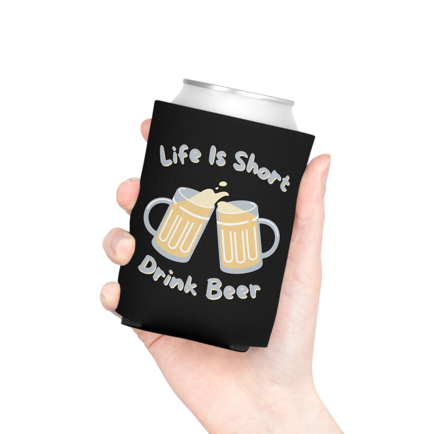 Funny drink cooler sleeve for beer-themed gifts
