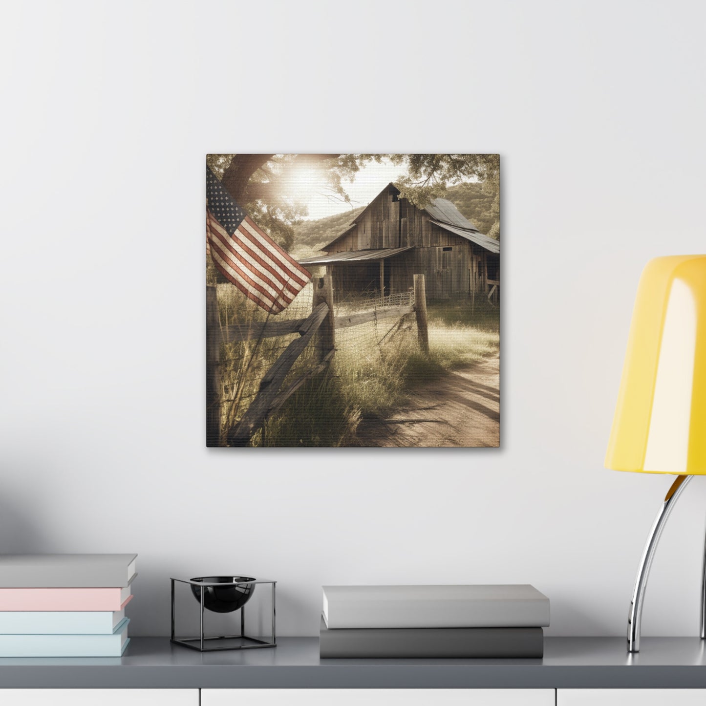 "Rustic American Farm" Wall Art - Weave Got Gifts - Unique Gifts You Won’t Find Anywhere Else!