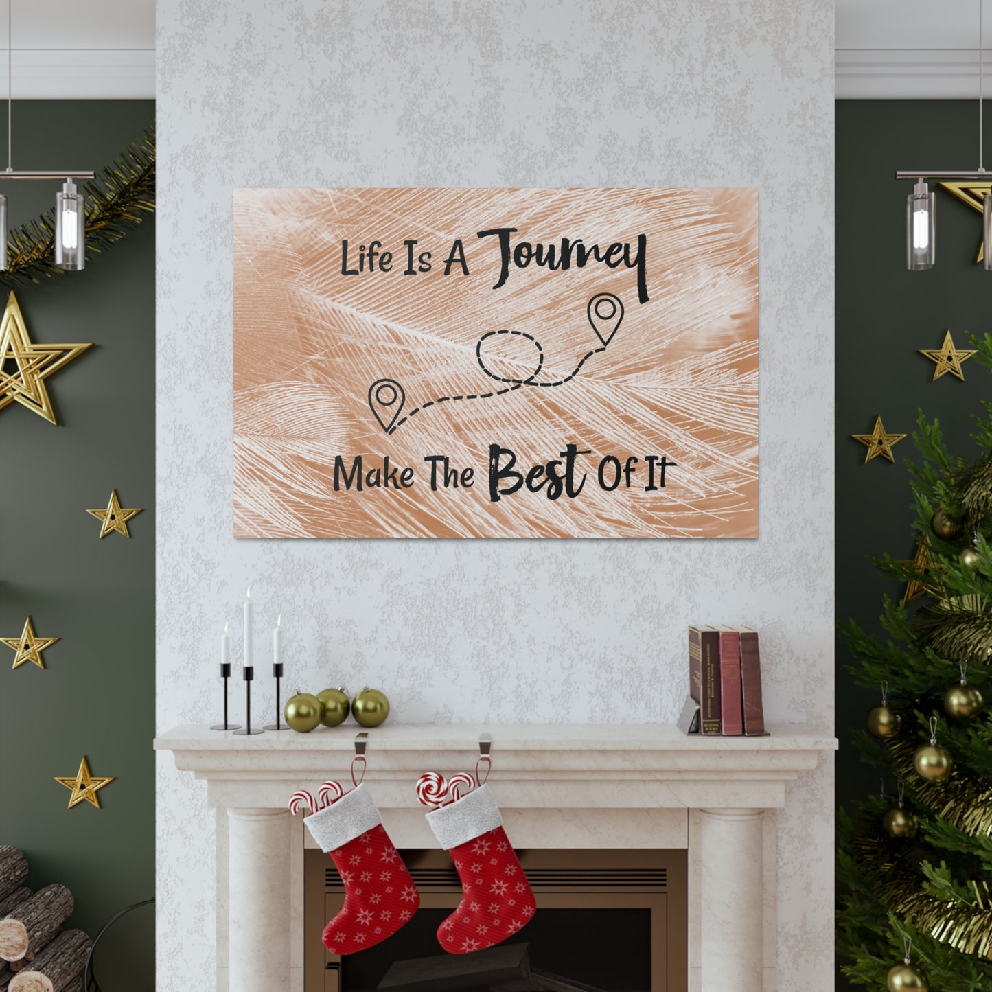 "Life Is A Journey, Make The Best Of It" Wall Art - Weave Got Gifts - Unique Gifts You Won’t Find Anywhere Else!