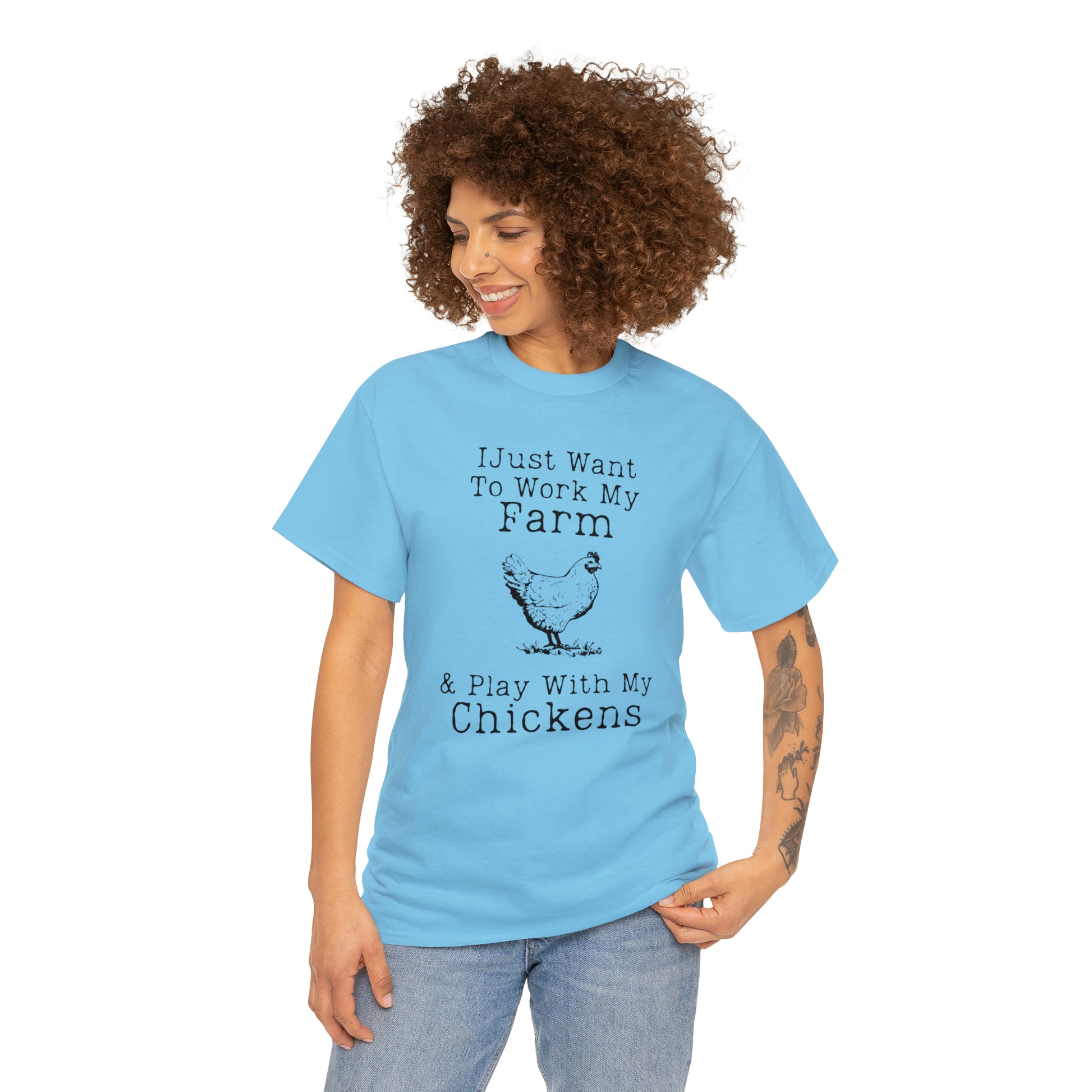 "Farm & Chickens" T-Shirt - Weave Got Gifts - Unique Gifts You Won’t Find Anywhere Else!