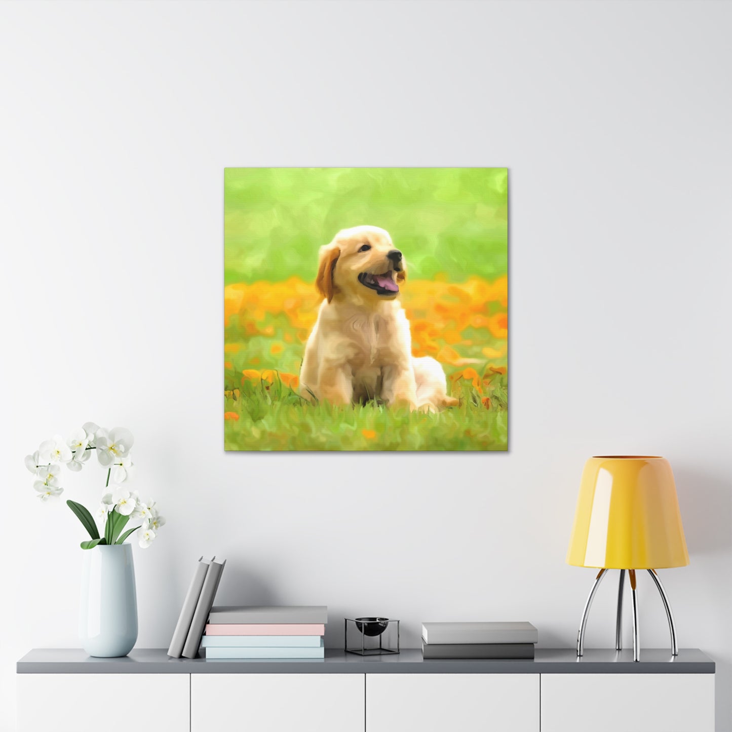 "Dog Painting Photo" Custom Wall Art - Weave Got Gifts - Unique Gifts You Won’t Find Anywhere Else!