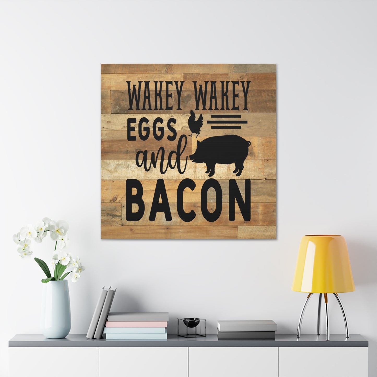 "Wakey Wakey Eggs And Bacon" Wall Art - Weave Got Gifts - Unique Gifts You Won’t Find Anywhere Else!