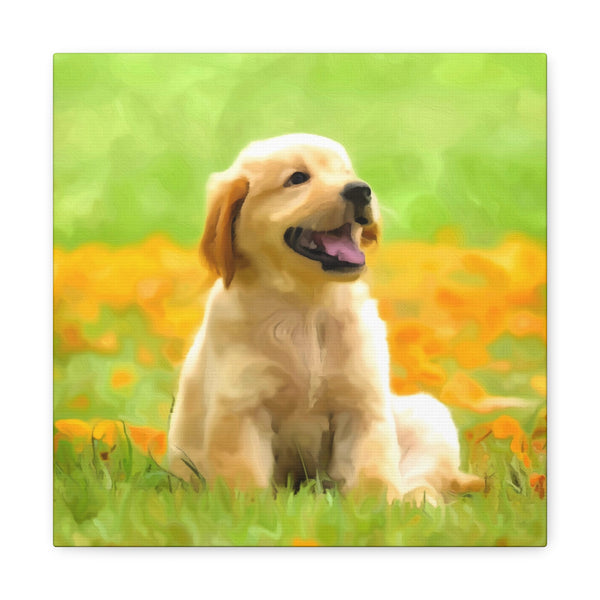 "Dog Painting Photo" Custom Wall Art - Weave Got Gifts - Unique Gifts You Won’t Find Anywhere Else!