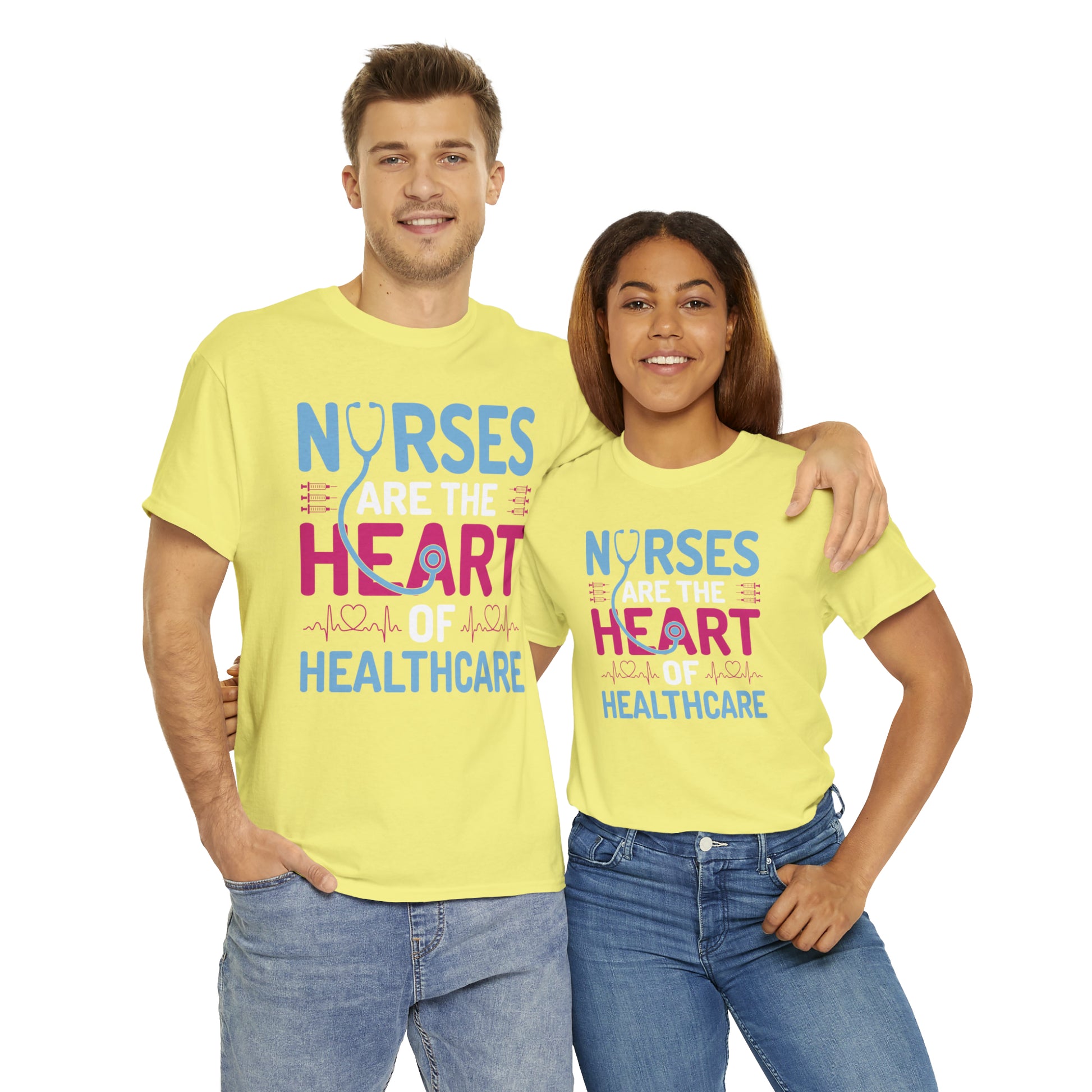 "Nurses Are The Heart Of Healthcare" T-Shirt - Weave Got Gifts - Unique Gifts You Won’t Find Anywhere Else!