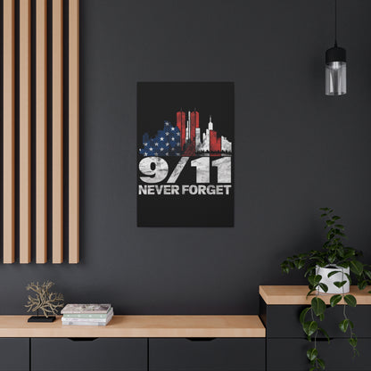 Never Forget 9/11: Canvas Wall Art