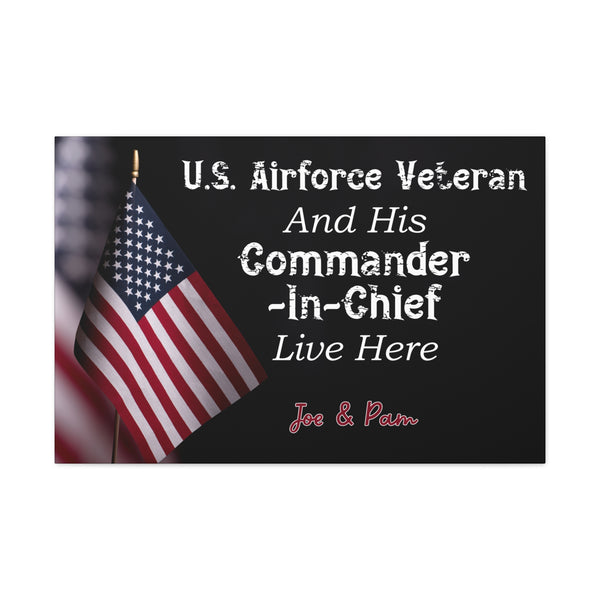 Custom "Us Airforce Veteran" Wall Art - Weave Got Gifts - Unique Gifts You Won’t Find Anywhere Else!