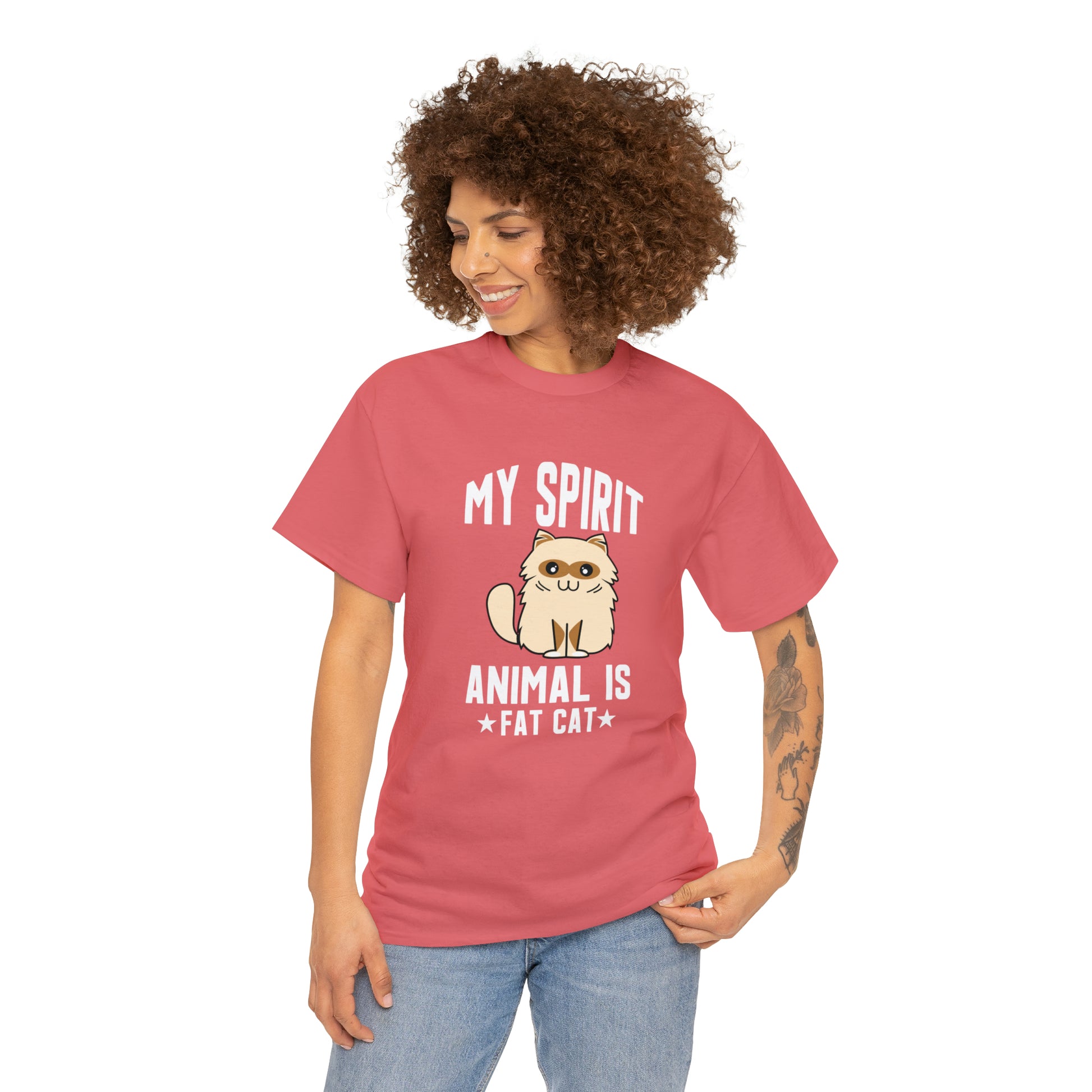 "Fat Cat Spirit Animal" T-Shirt - Weave Got Gifts - Unique Gifts You Won’t Find Anywhere Else!