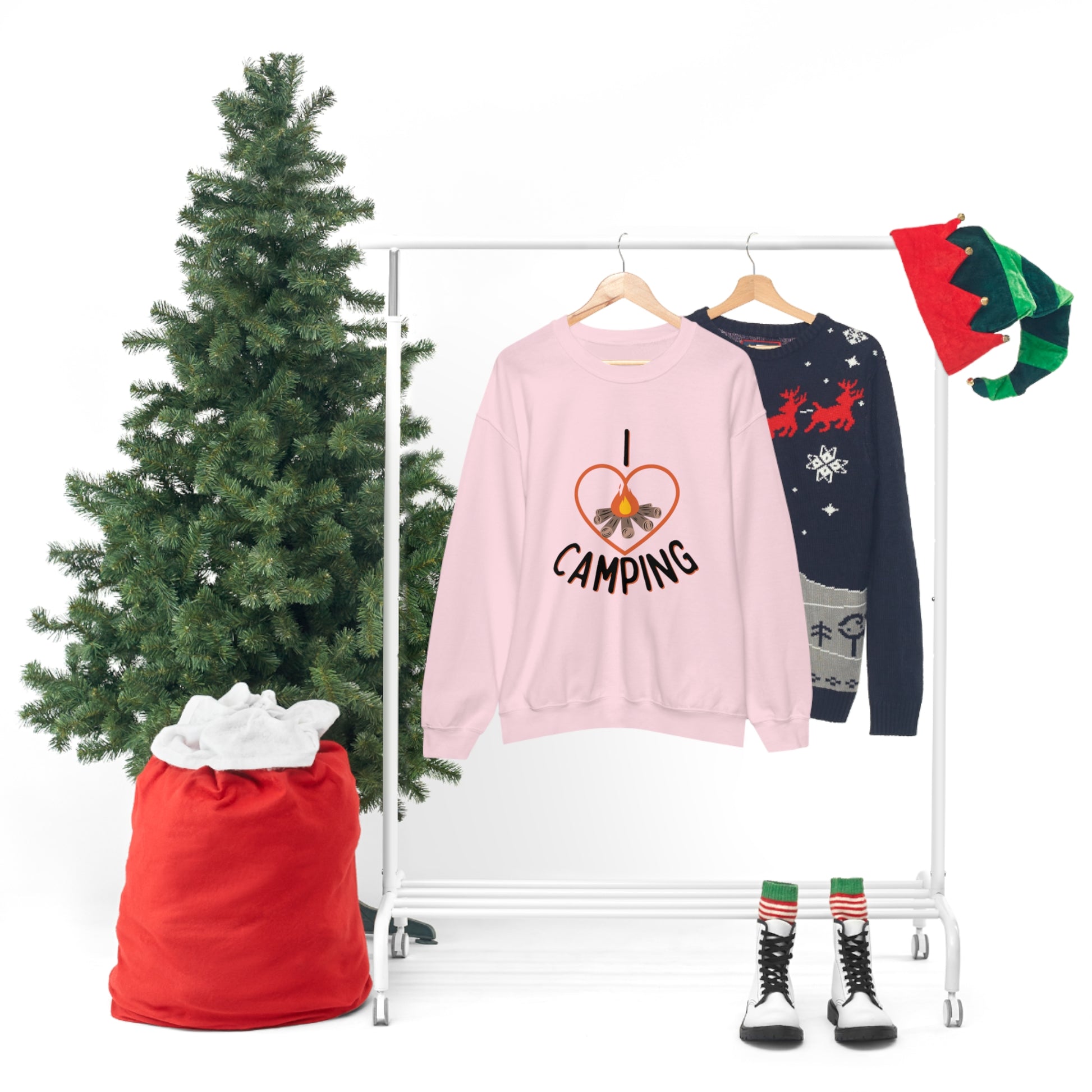 "I Love Camping" Crewneck Sweatshirt - Weave Got Gifts - Unique Gifts You Won’t Find Anywhere Else!