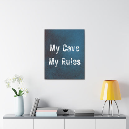 Dark, manly wall art for basement decor
