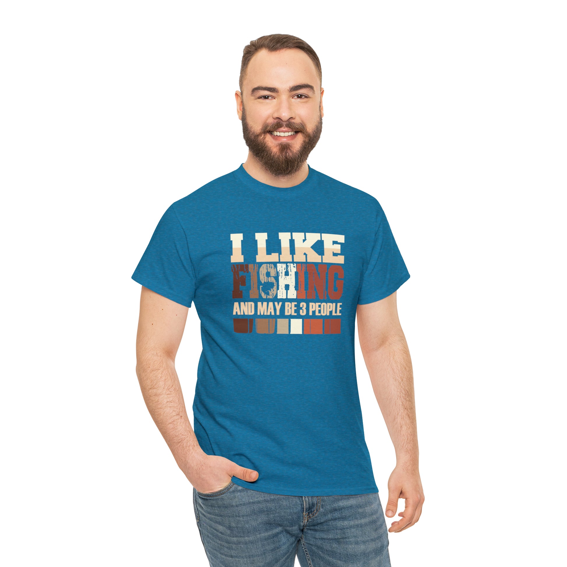 "I Like Fishing & Like 3 People" T-Shirt - Weave Got Gifts - Unique Gifts You Won’t Find Anywhere Else!