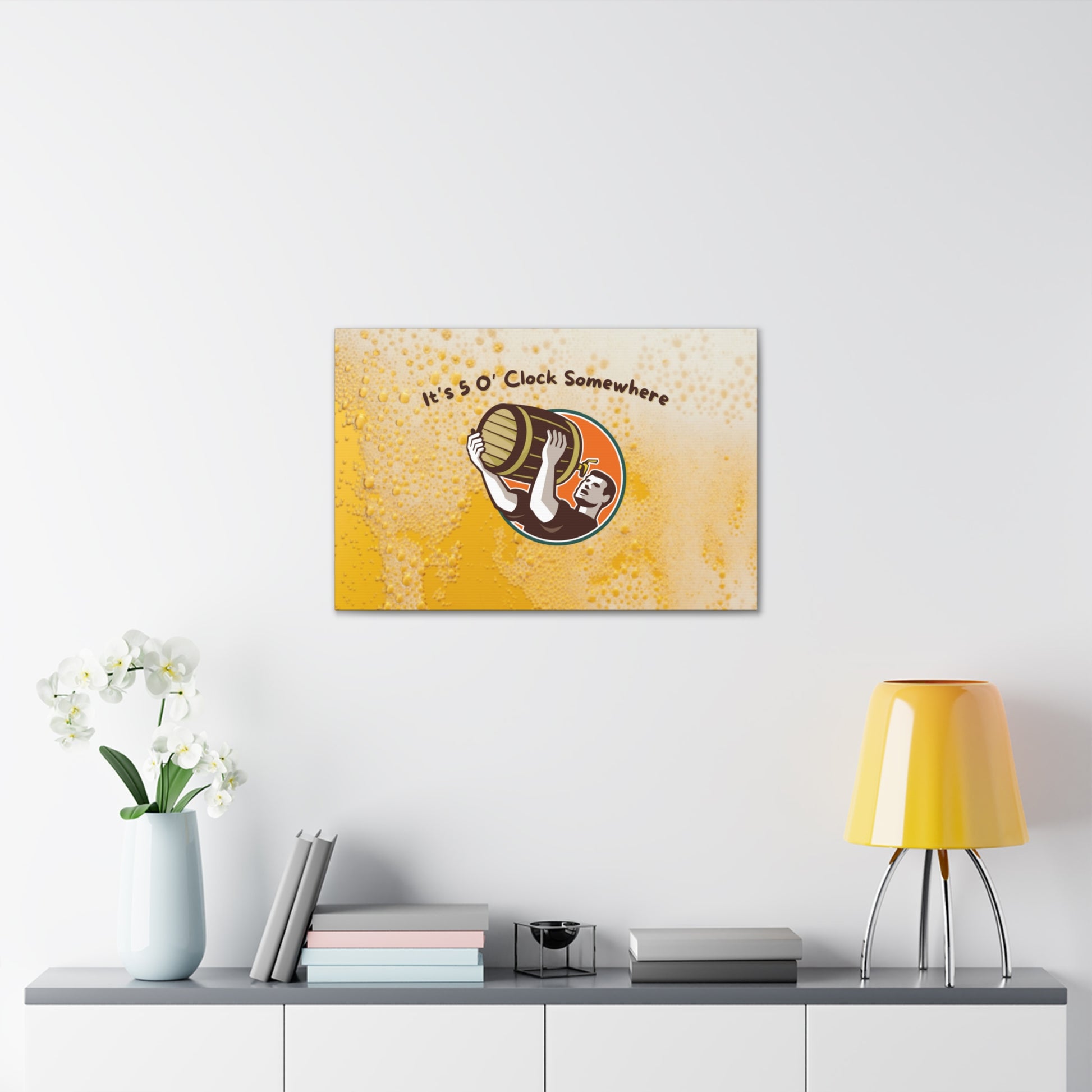 "It's 5 O' Clock Somewhere" Wall Art - Weave Got Gifts - Unique Gifts You Won’t Find Anywhere Else!