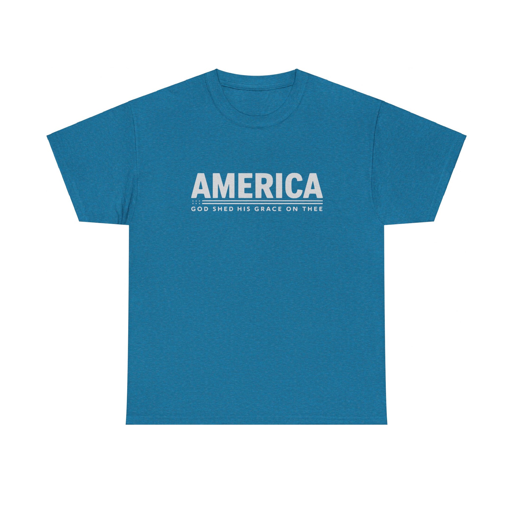 American-themed t-shirt with faith-inspired quote
