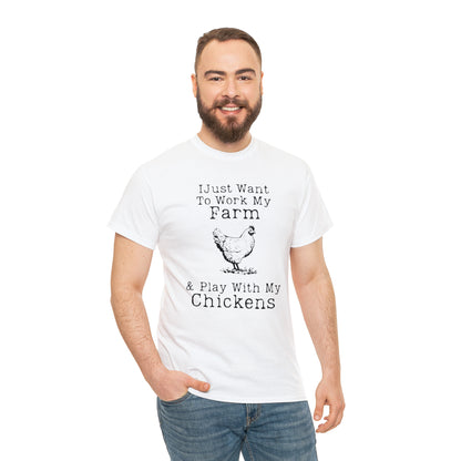 "Farm & Chickens" T-Shirt - Weave Got Gifts - Unique Gifts You Won’t Find Anywhere Else!