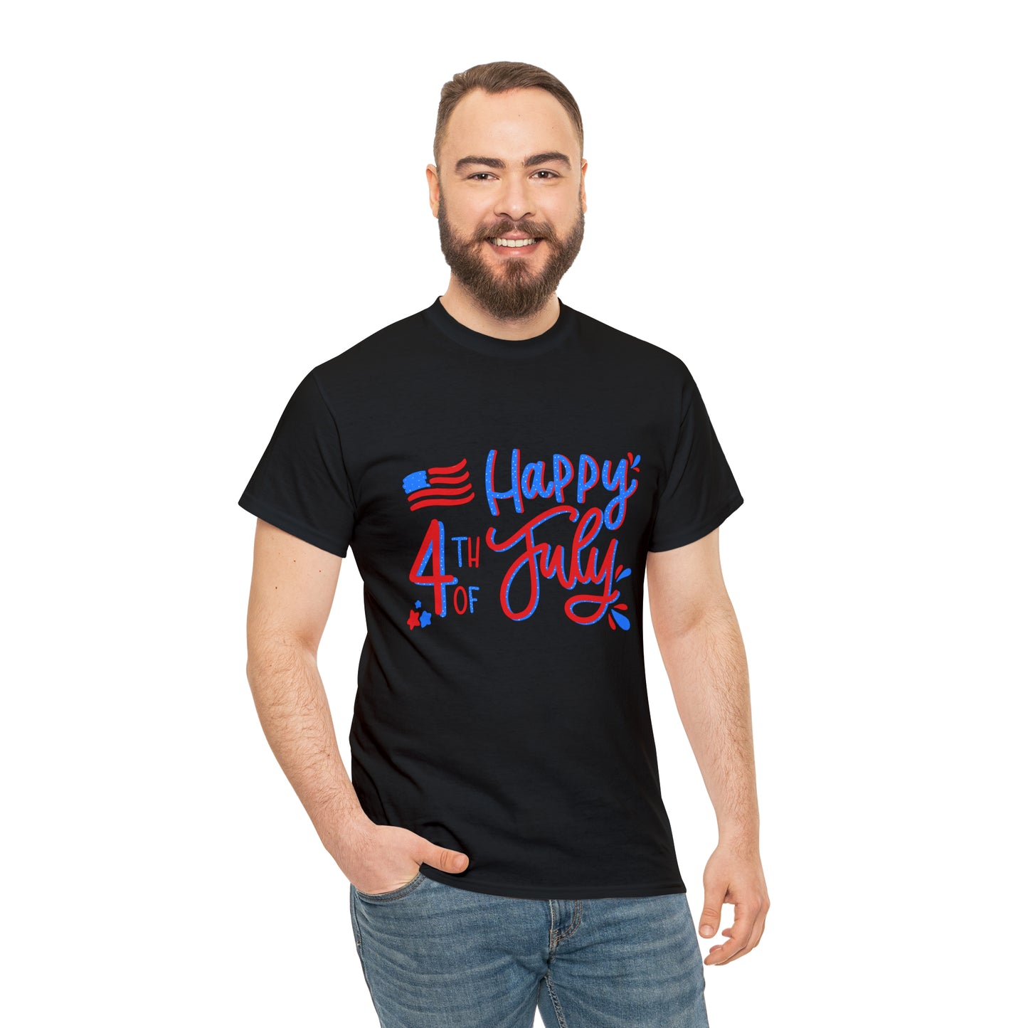 "Happy 4th Of July" T-Shirt - Weave Got Gifts - Unique Gifts You Won’t Find Anywhere Else!