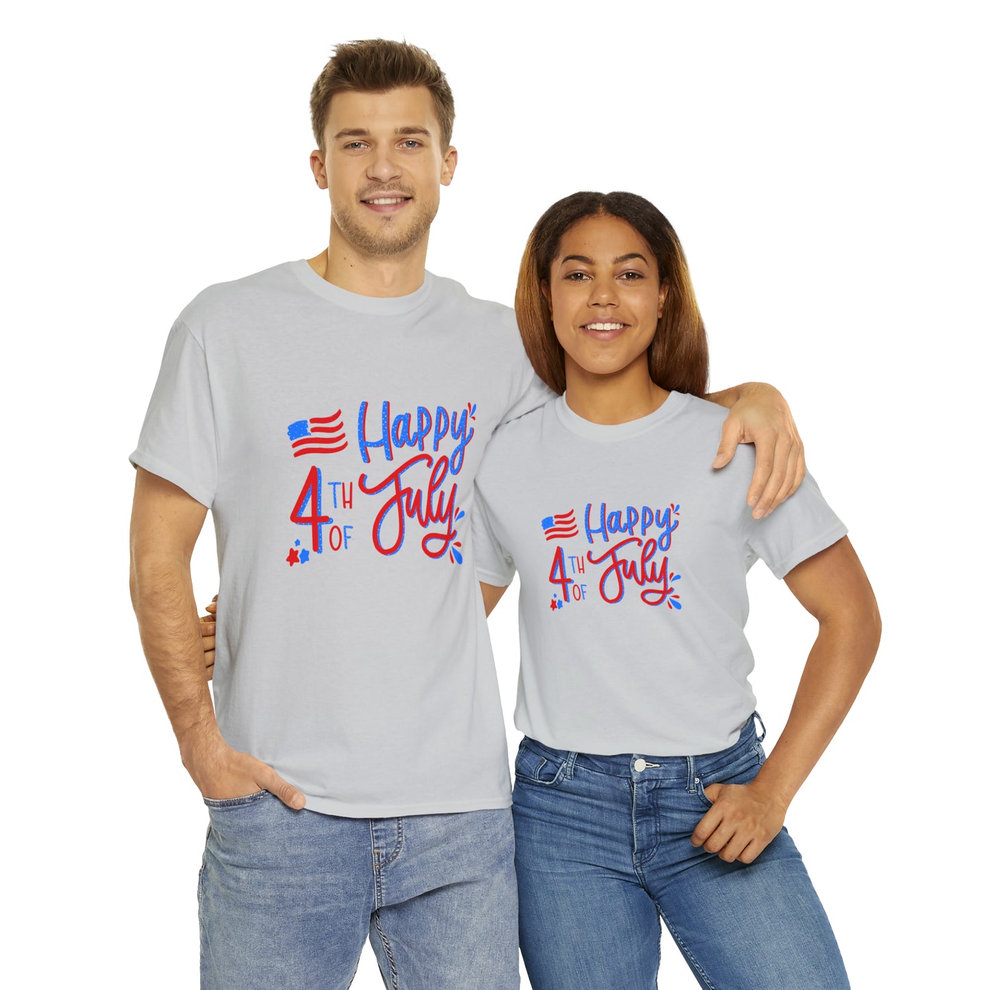 "Happy 4th Of July" T-Shirt - Weave Got Gifts - Unique Gifts You Won’t Find Anywhere Else!