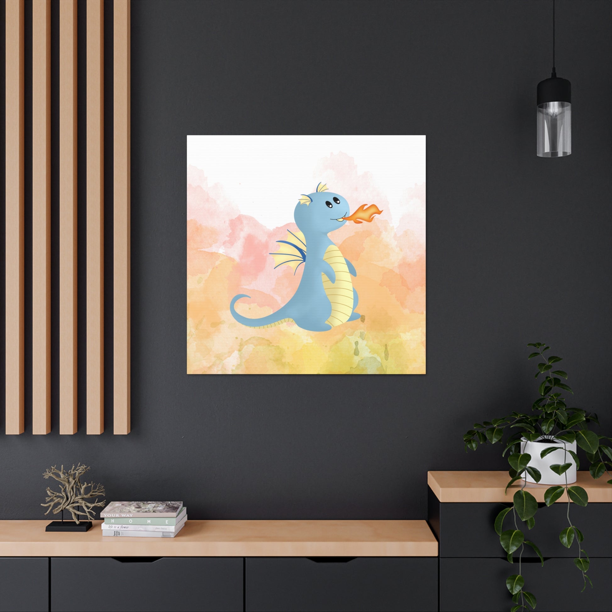 "Fire Dragon" Kids Wall Art - Weave Got Gifts - Unique Gifts You Won’t Find Anywhere Else!