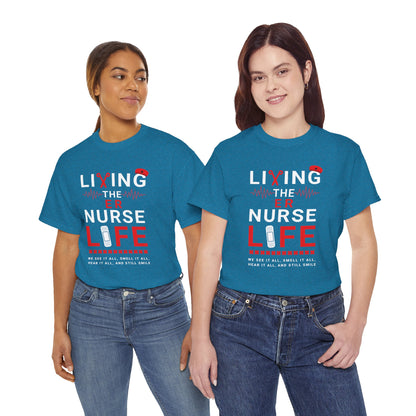 Emergency room nurse t-shirt with humor
