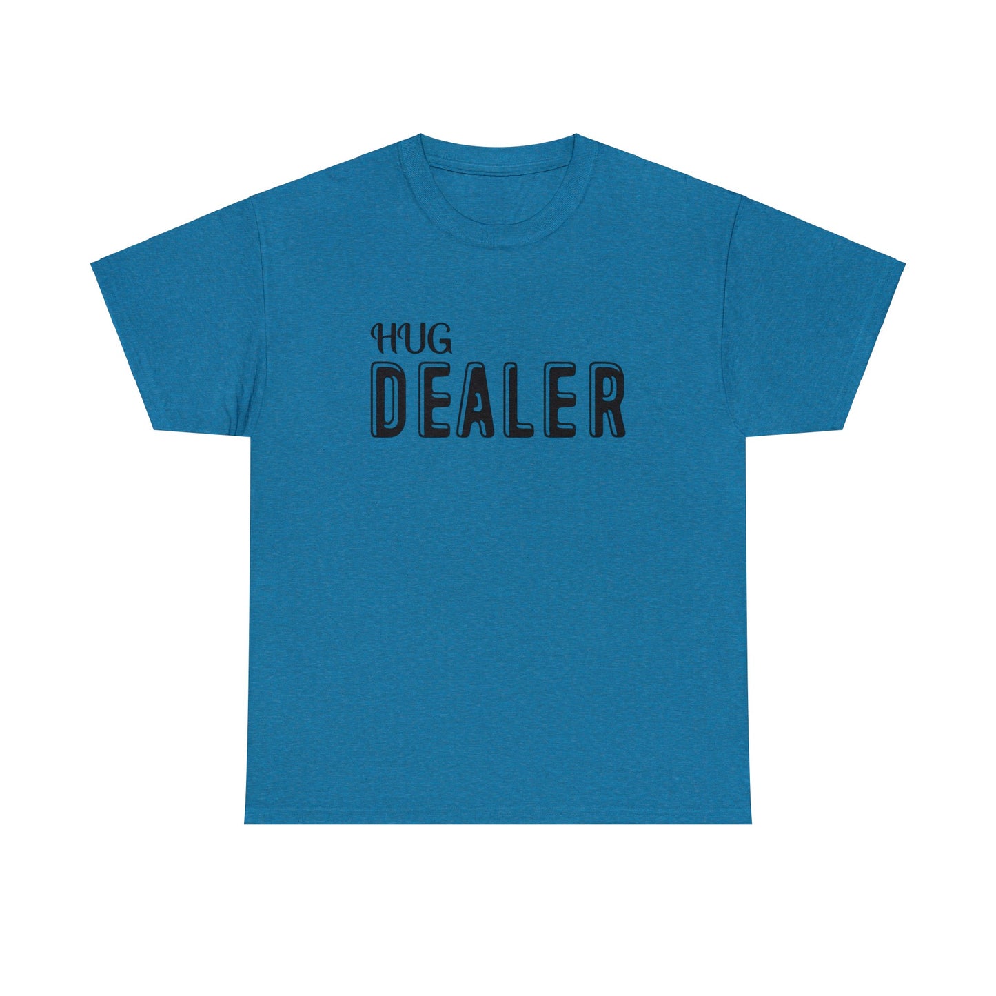 Cheerful "Hug Dealer" printed shirt for everyday wear