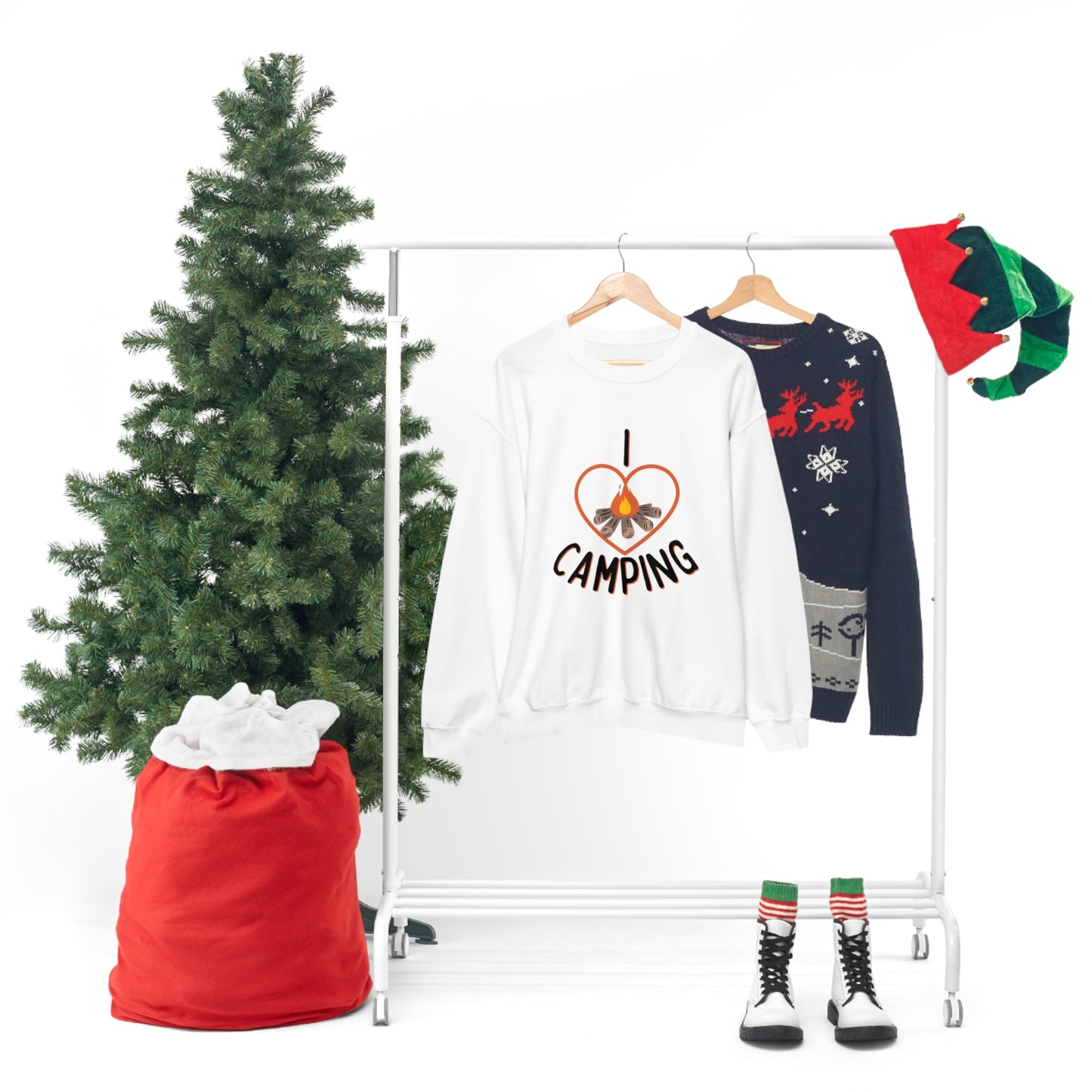 "I Love Camping" Crewneck Sweatshirt - Weave Got Gifts - Unique Gifts You Won’t Find Anywhere Else!