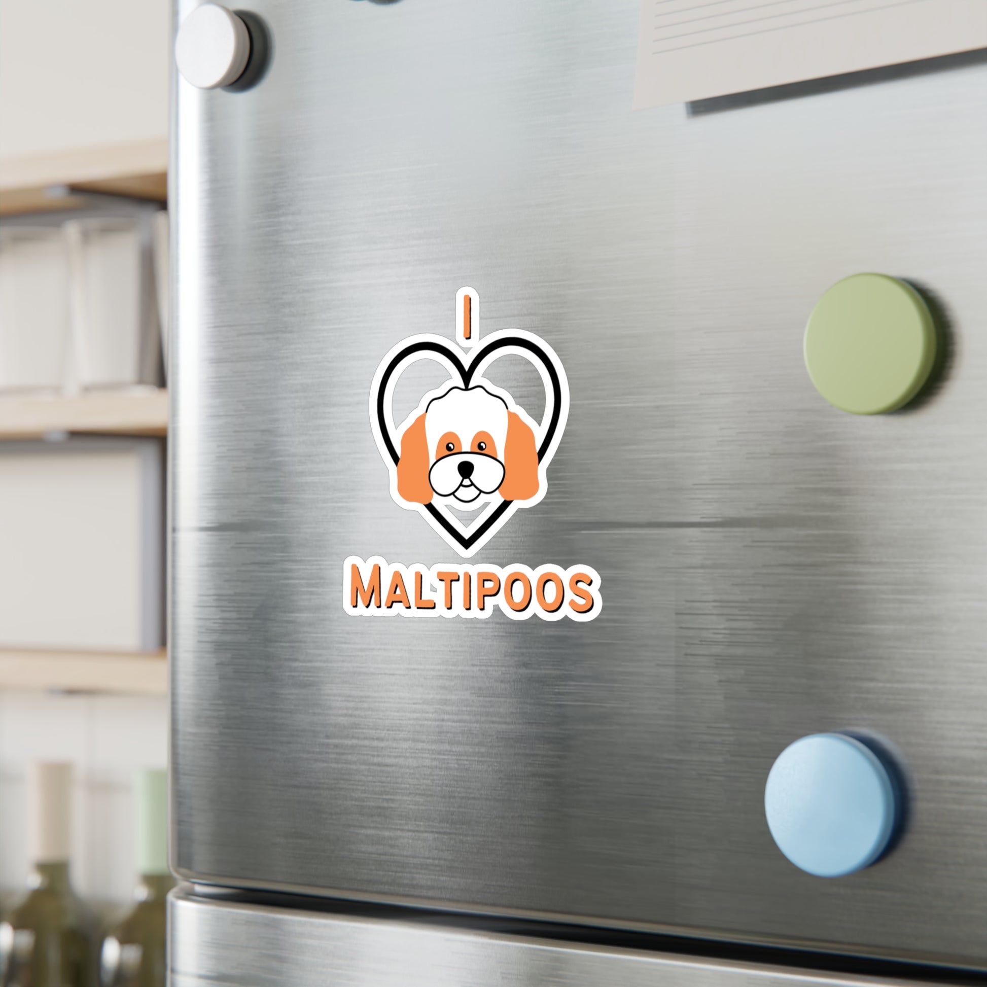 "I Love Maltipoos" Vinyl Sticker - Weave Got Gifts - Unique Gifts You Won’t Find Anywhere Else!