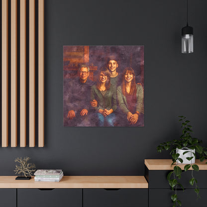 "Family In Watercolor" Custom Wall Art - Weave Got Gifts - Unique Gifts You Won’t Find Anywhere Else!