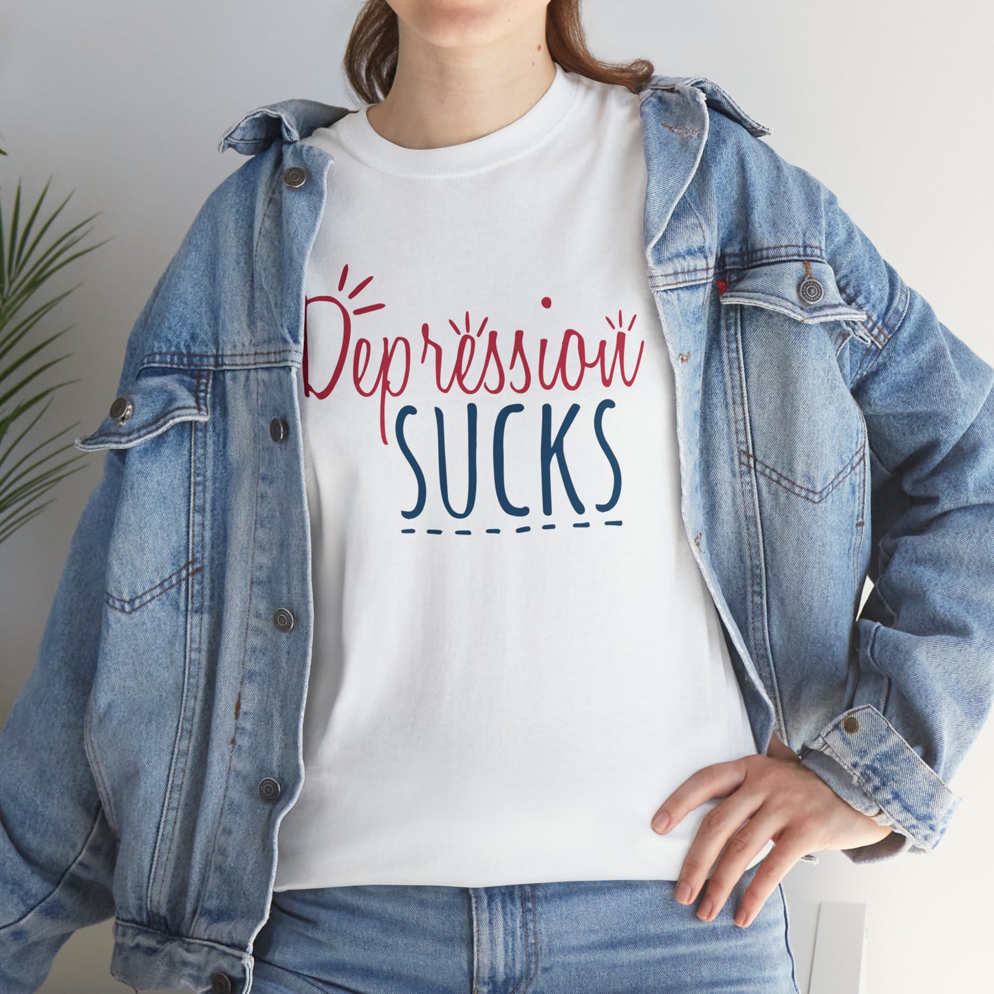 "Depression Sucks" T-Shirt - Weave Got Gifts - Unique Gifts You Won’t Find Anywhere Else!