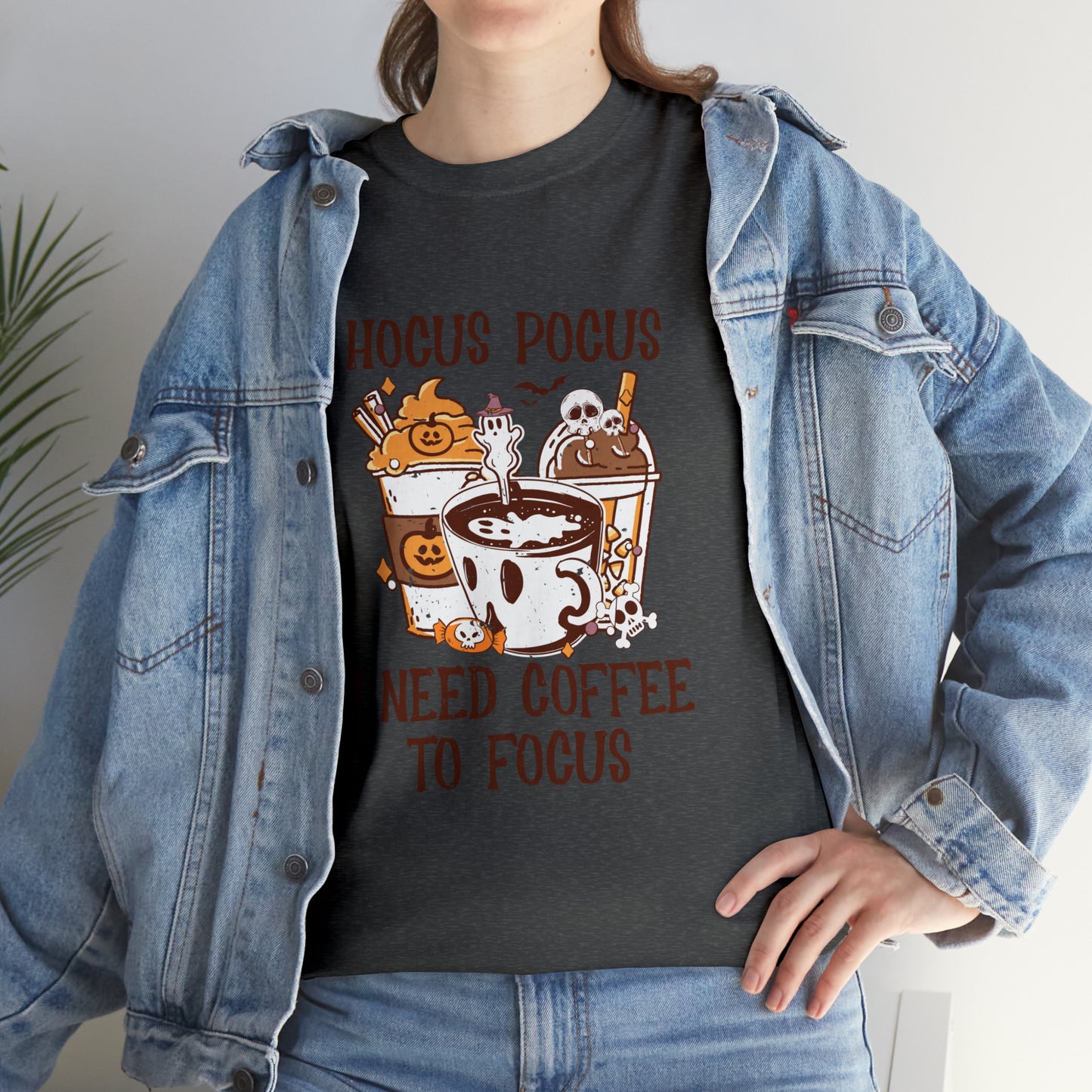 "Hocus Pocus, I Need Coffee To Focus" T-Shirt - Weave Got Gifts - Unique Gifts You Won’t Find Anywhere Else!