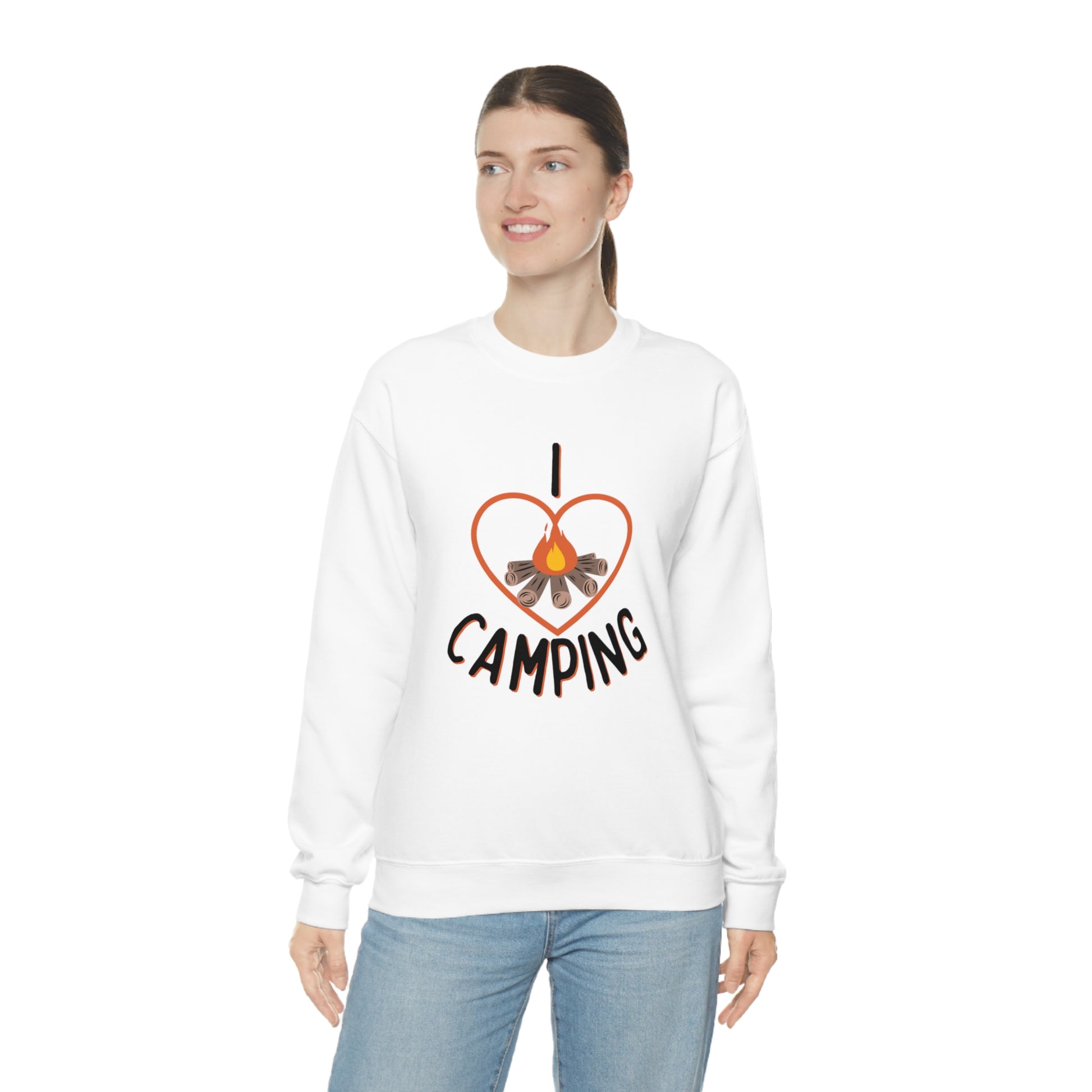 "I Love Camping" Crewneck Sweatshirt - Weave Got Gifts - Unique Gifts You Won’t Find Anywhere Else!