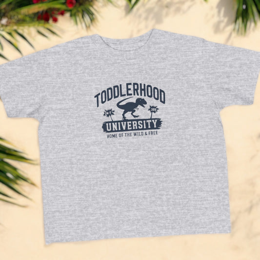 Toddlerhood University t-shirt for active toddlers
