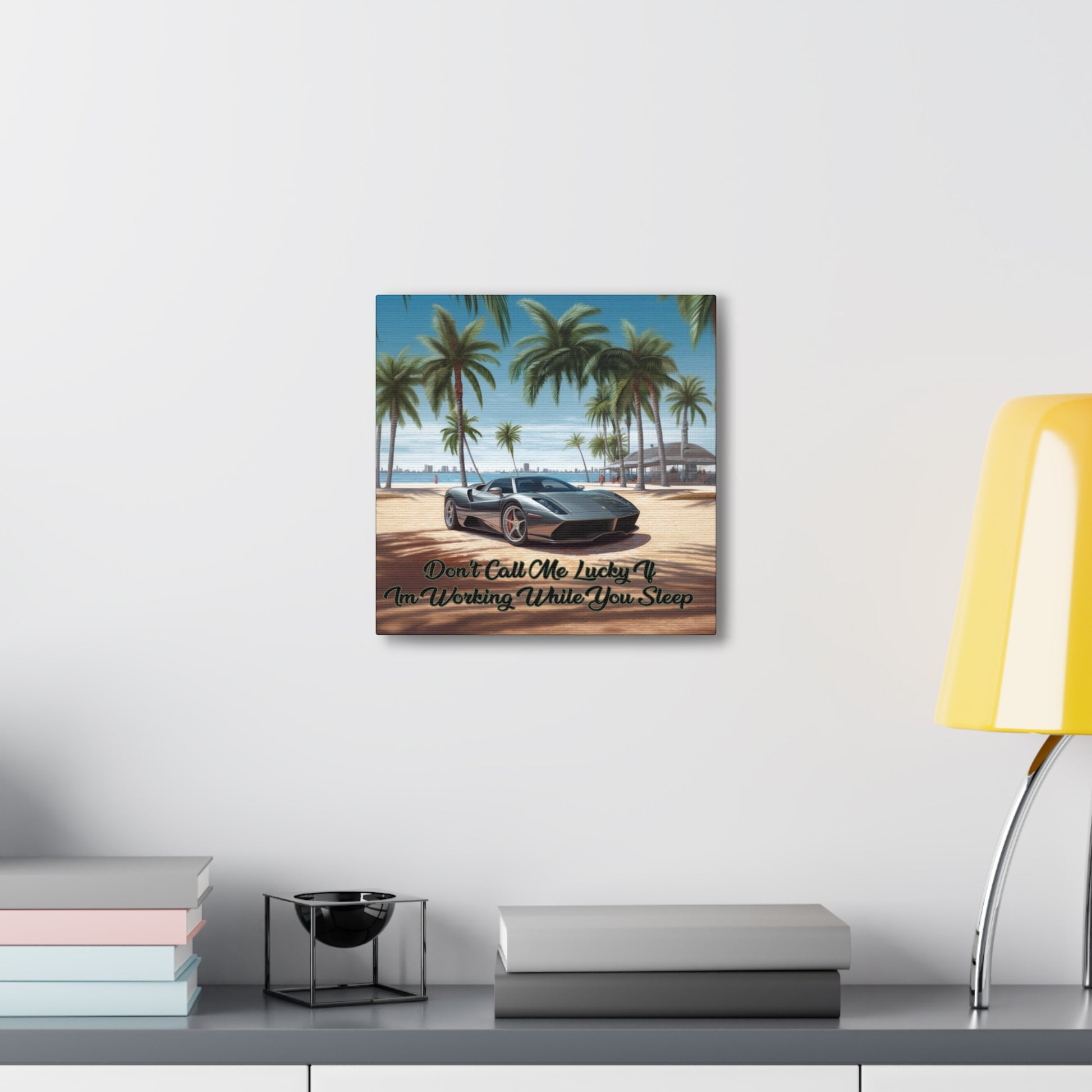 Entrepreneur Wall Art – Motivational Sports Car Canvas for Office

