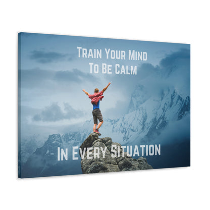 "Train Your Mind To Be Calm" Wall Art - Weave Got Gifts - Unique Gifts You Won’t Find Anywhere Else!