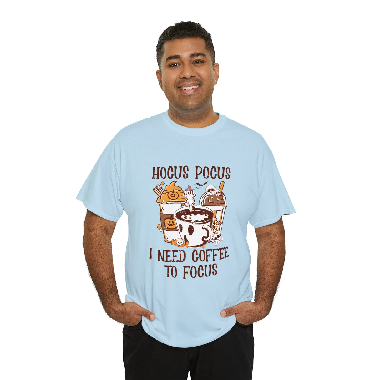 "Hocus Pocus, I Need Coffee To Focus" T-Shirt - Weave Got Gifts - Unique Gifts You Won’t Find Anywhere Else!