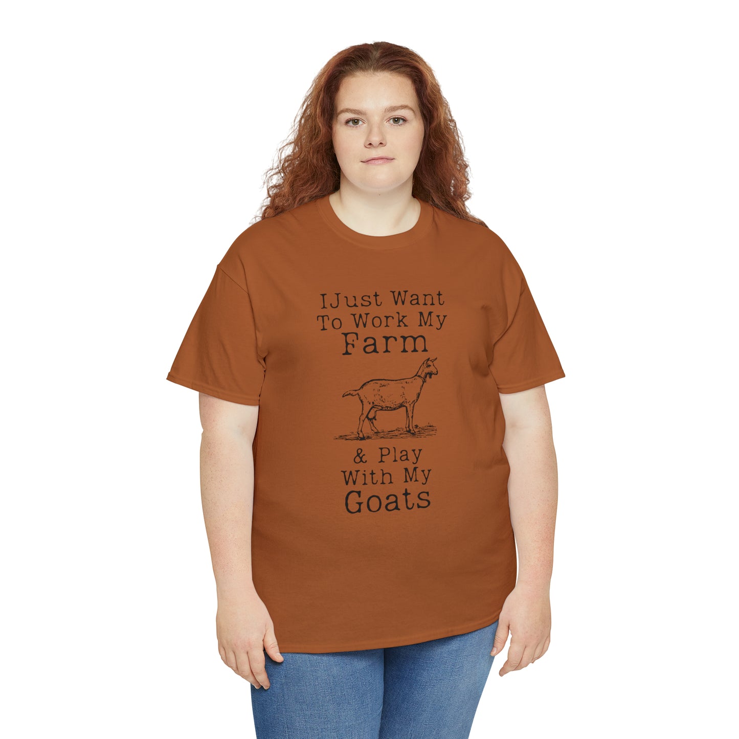 "I Just Want To Work My Farm & Play With My Goats" T-Shirt - Weave Got Gifts - Unique Gifts You Won’t Find Anywhere Else!