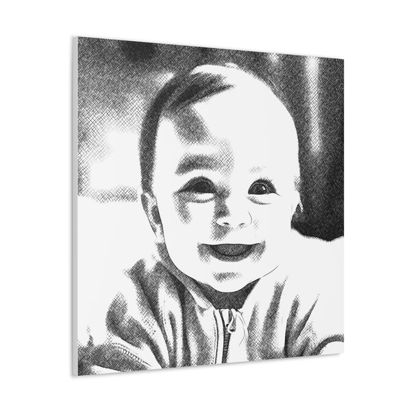 "Baby Photo Drawing" Custom Wall Art - Weave Got Gifts - Unique Gifts You Won’t Find Anywhere Else!