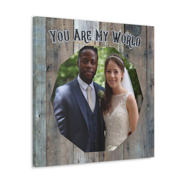 "You Are My World" Custom Photo Wall Art - Weave Got Gifts - Unique Gifts You Won’t Find Anywhere Else!