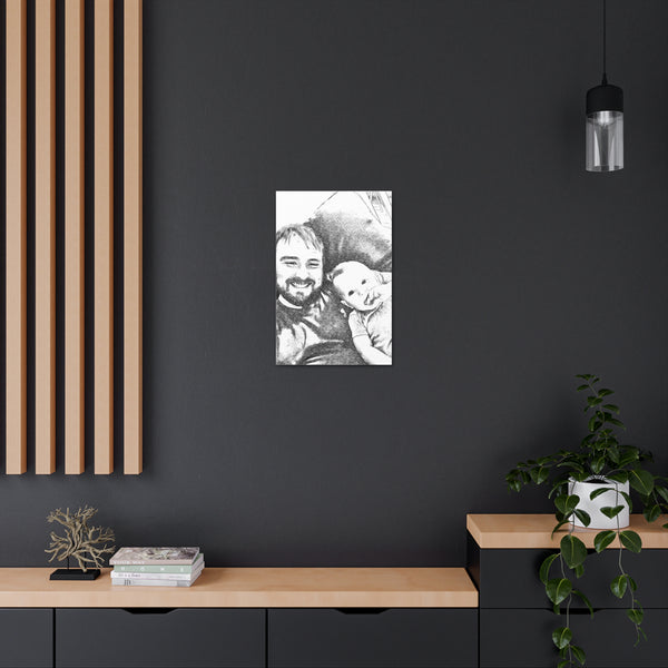 "Daddy & Son Photo" Custom Wall Art - Weave Got Gifts - Unique Gifts You Won’t Find Anywhere Else!