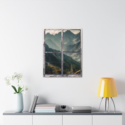 "Mountain Window View" Wall Art - Weave Got Gifts - Unique Gifts You Won’t Find Anywhere Else!