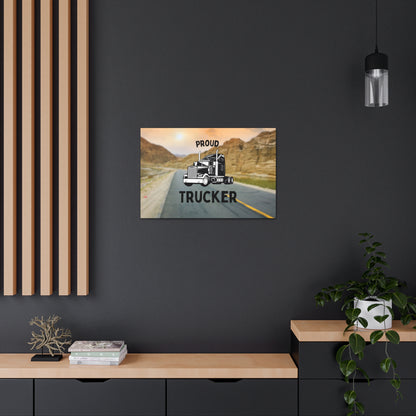 "Proud Trucker" Wall Art - Weave Got Gifts - Unique Gifts You Won’t Find Anywhere Else!