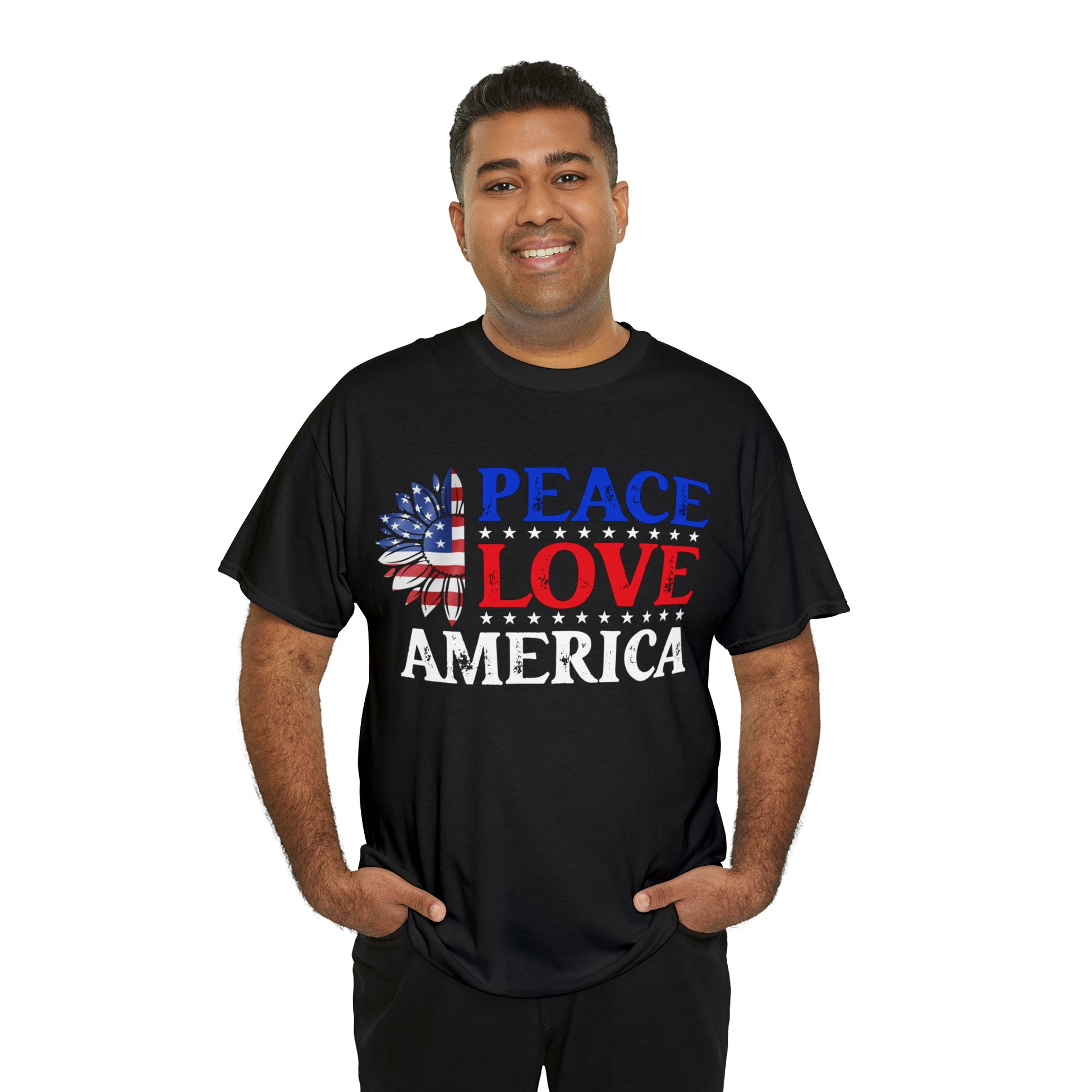 "Peace, Love, America" T-Shirt - Weave Got Gifts - Unique Gifts You Won’t Find Anywhere Else!