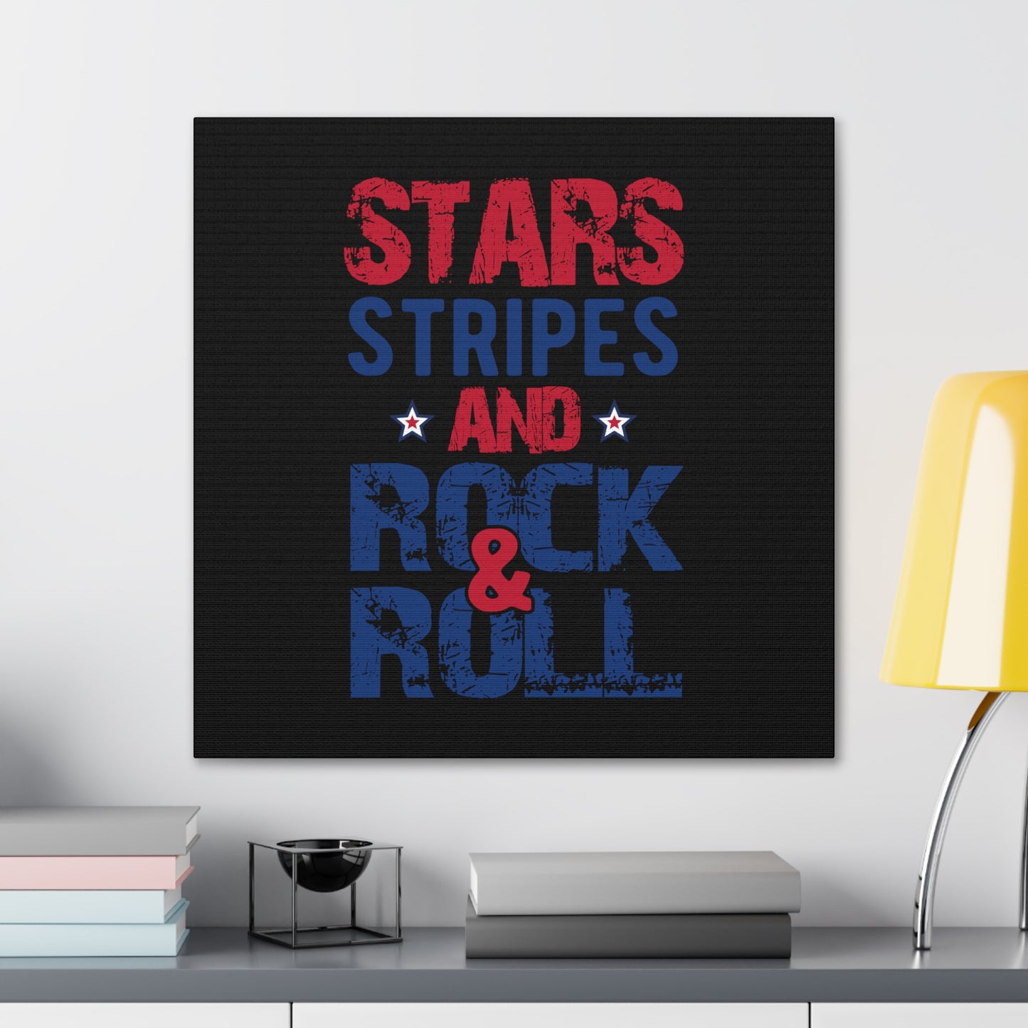 "Stars, Stripes And Rock & Roll" T-Shirt - Weave Got Gifts - Unique Gifts You Won’t Find Anywhere Else!