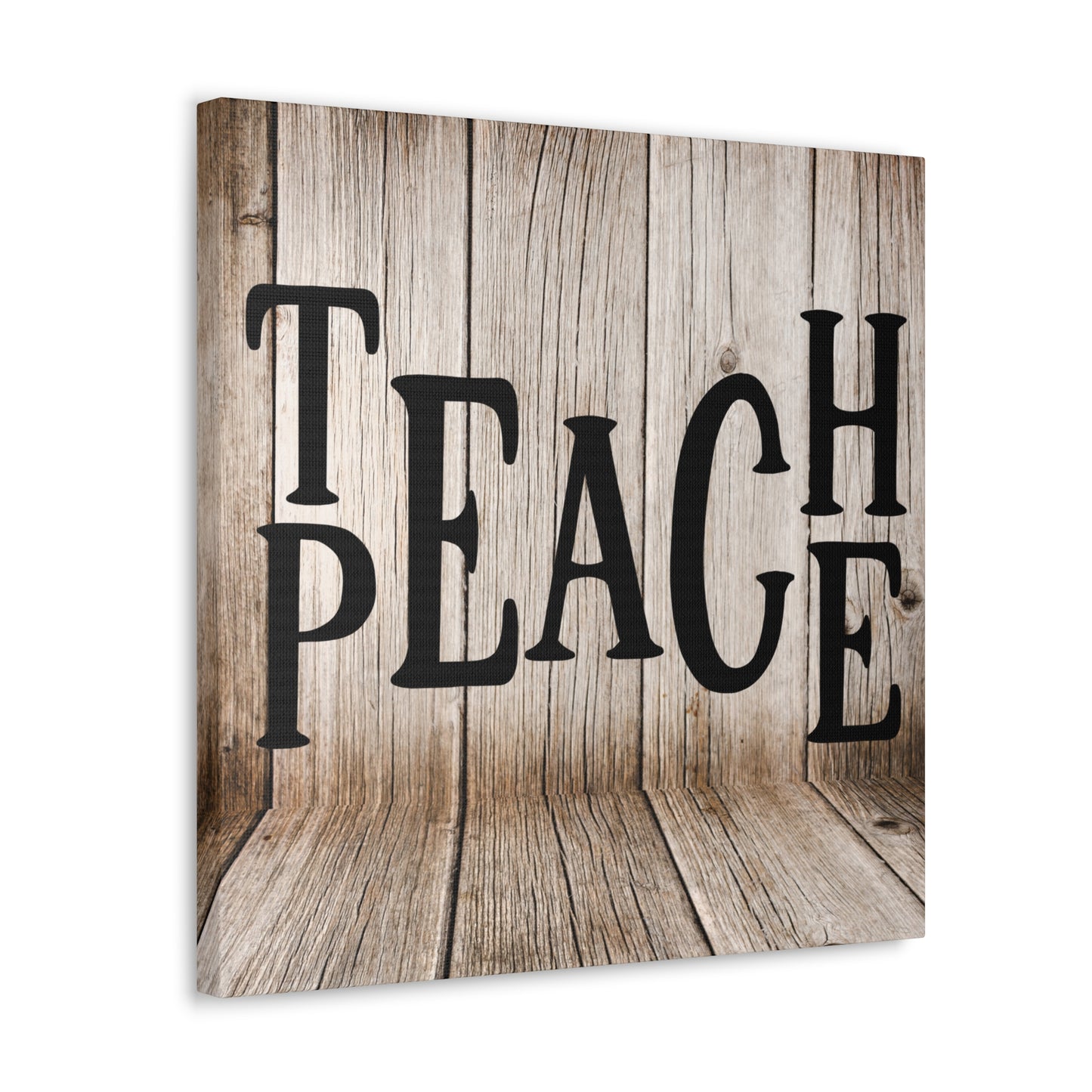 "Teach Peace" Rustic Wall Art - Weave Got Gifts - Unique Gifts You Won’t Find Anywhere Else!