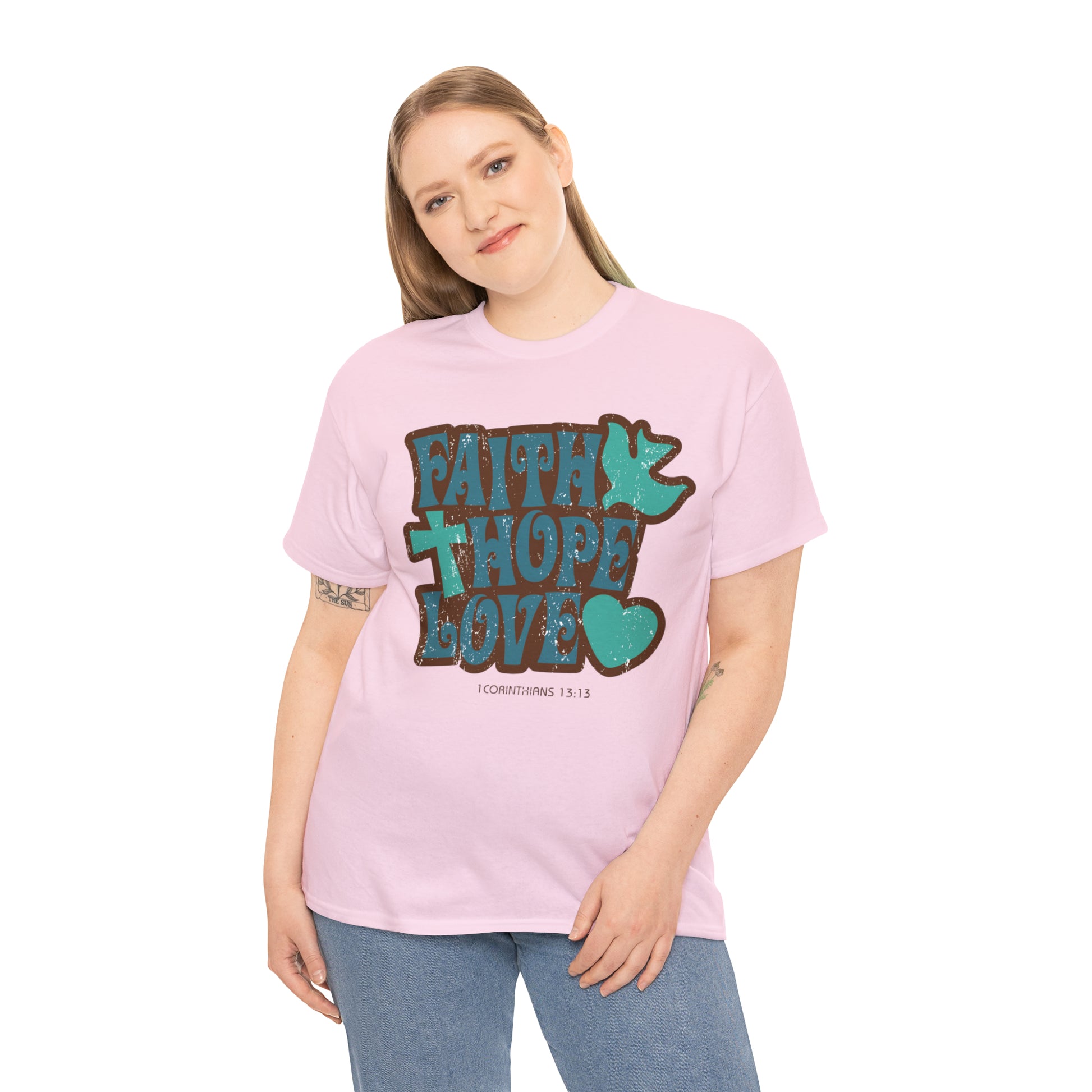 "Faith, Hope, Love" T-Shirt - Weave Got Gifts - Unique Gifts You Won’t Find Anywhere Else!