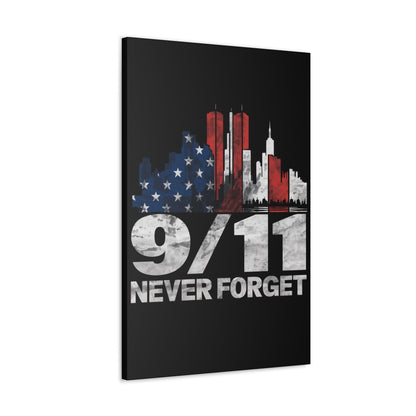 Never Forget 9/11: Canvas Wall Art