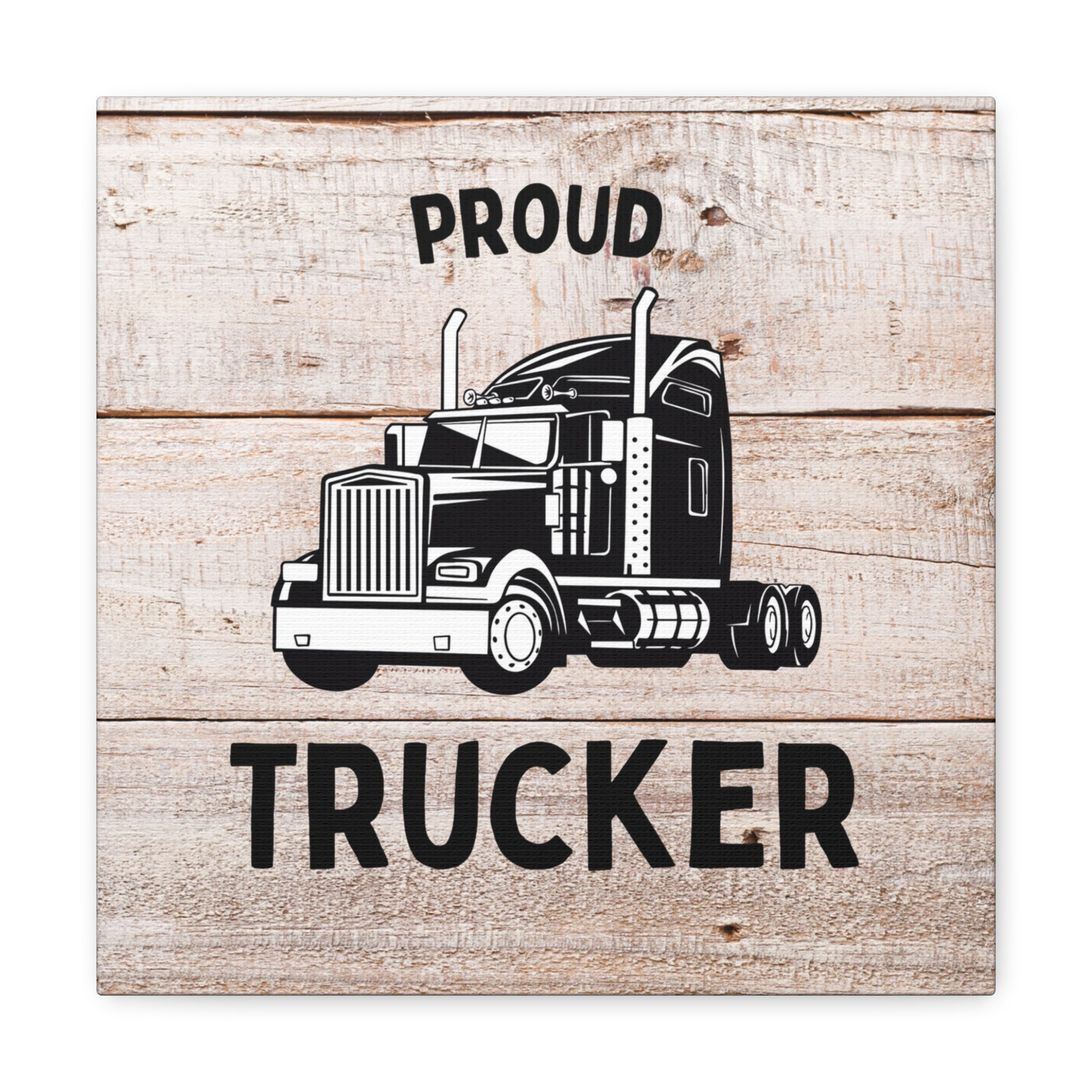 "Proud Trucker" Wall Art - Weave Got Gifts - Unique Gifts You Won’t Find Anywhere Else!