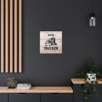 "Proud Trucker" Wall Art - Weave Got Gifts - Unique Gifts You Won’t Find Anywhere Else!