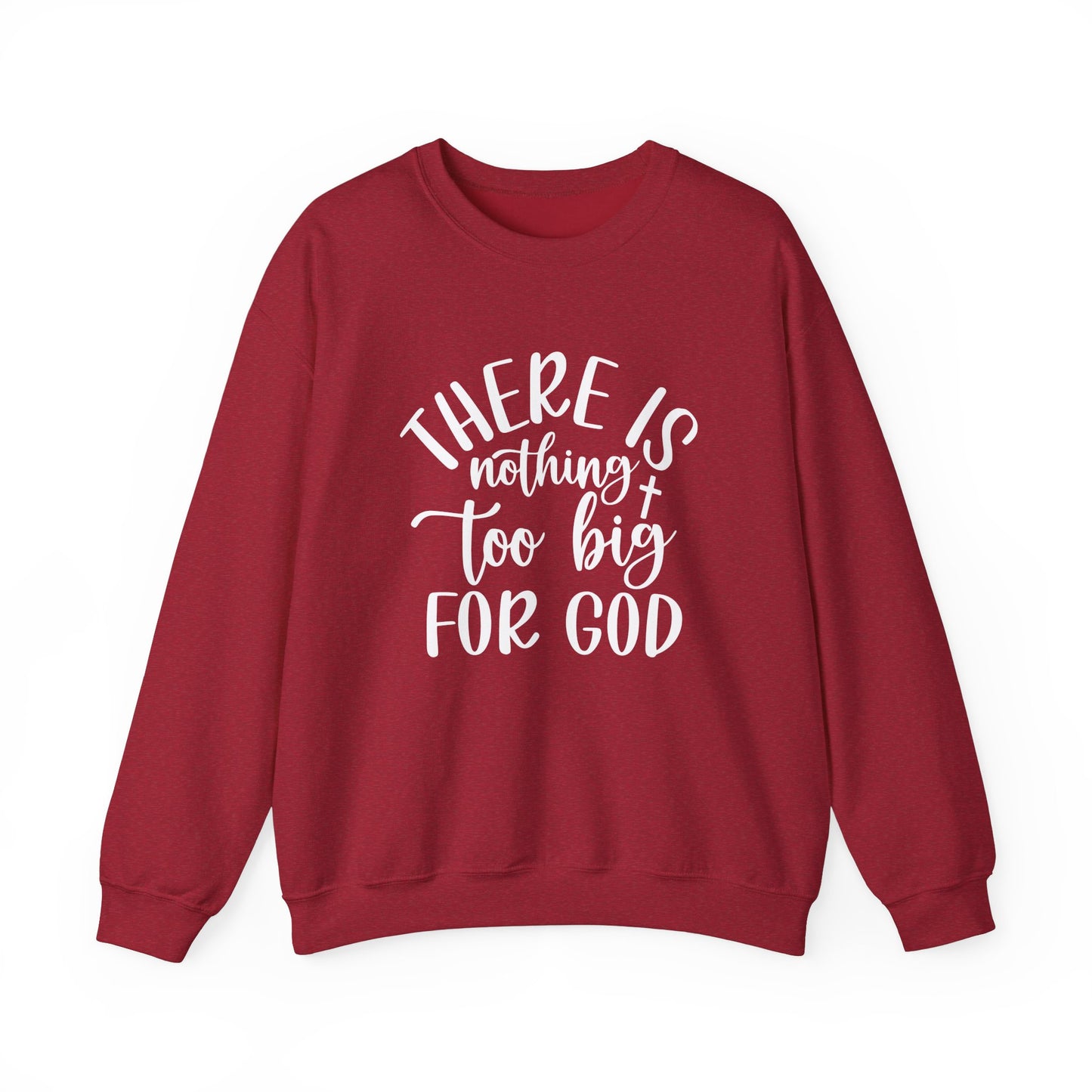 Faith-based crewneck sweatshirt for cold weather
