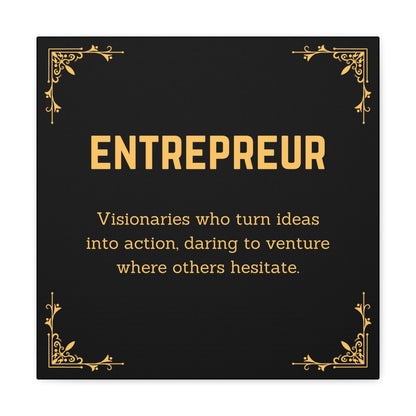 Entrepreneur wall art with inspirational message
